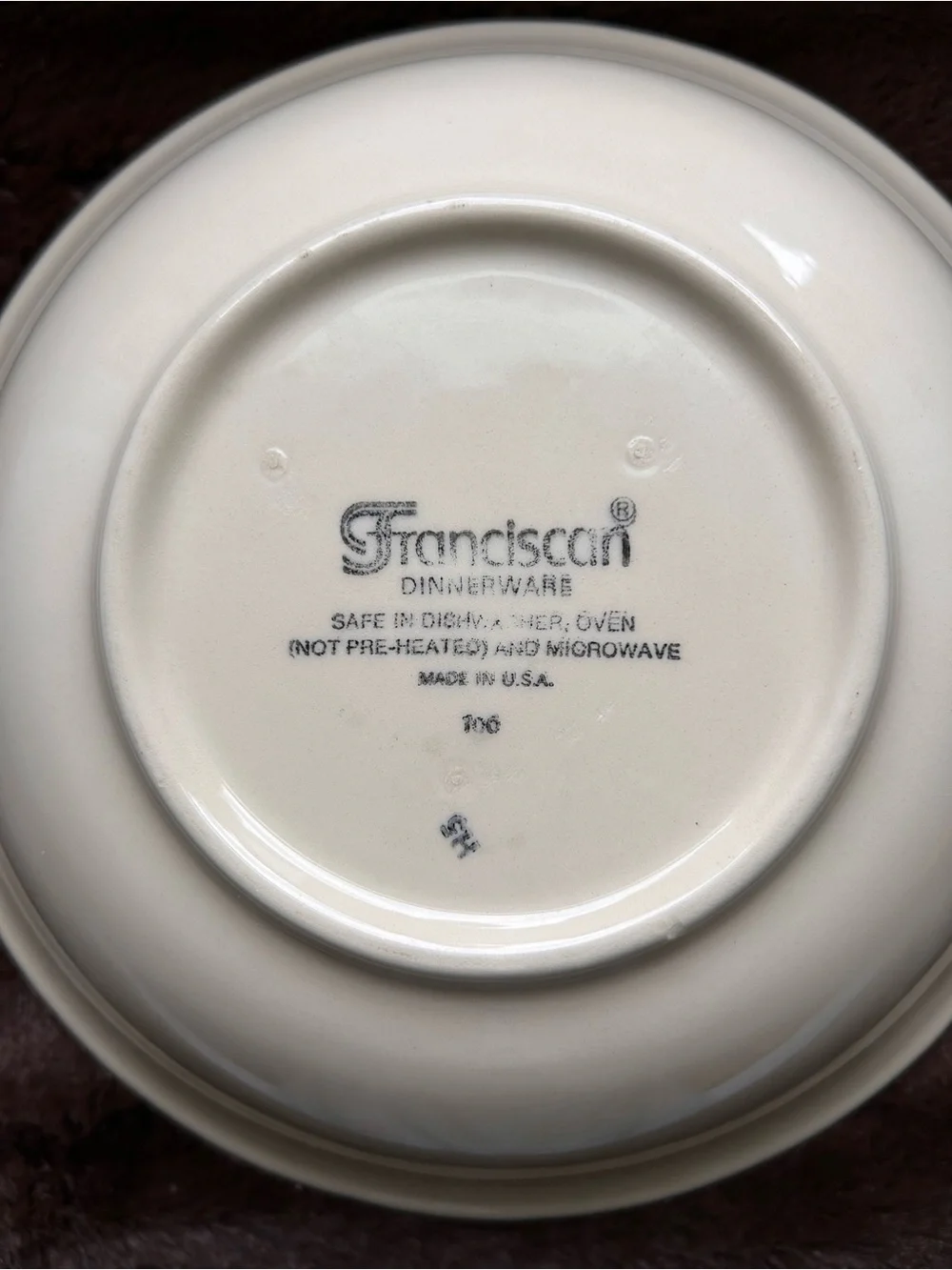 Vintage Franciscan Pottery Fresh Fruit Serving Bowl 8 3/4”